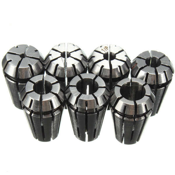 7PCS Full ER11 Precision Spring Collet Set CNC Milling Lathe Tool & Workholding