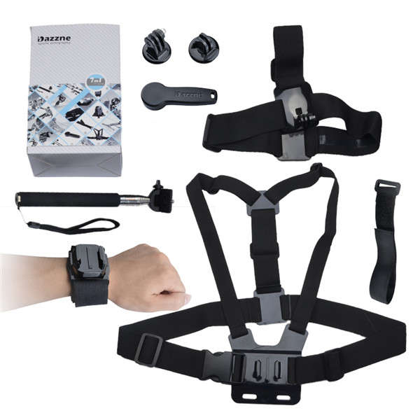 7 In 1 Dazzne KT-116 Kit X-games Mount Suit For Gopro Hero 1/2/3/3+
