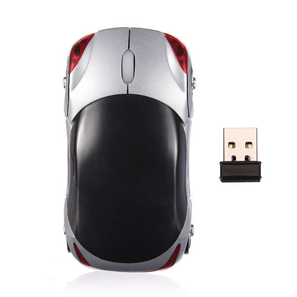 USB 2.4G 1600dpi 3D Wireless Optical Car Mouse Mice PC