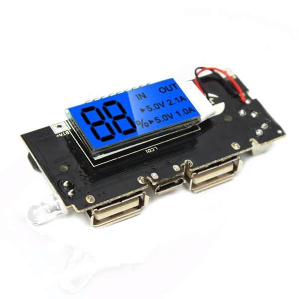 Dual USB 5V 1A 2.1A Mobile Power Bank 18650 Battery Charger PCB Module Board