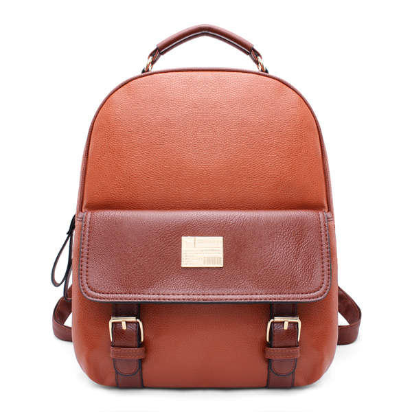 Women Backpacks Girl Student School Bags PU Leather Travel Rucksack