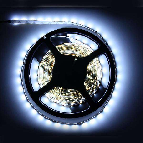 5M White 3528 SMD LED Strip Light Non-Waterproof 12V DC 300 LED
