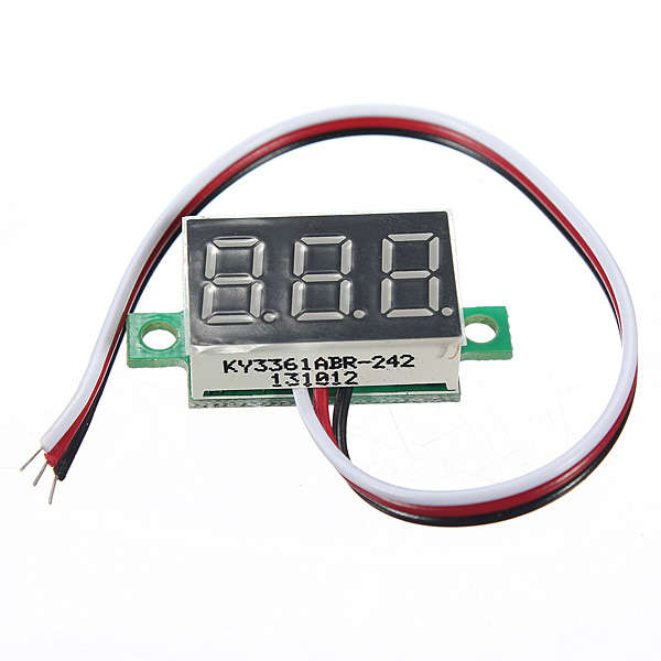 MINI DC 0-32V 3-Digital LED Display Voltmeter
