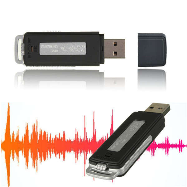 USB 2.0 Digital 1-32GB Audio Voice Recorder Card Reader Disk Pen Flash Drive
