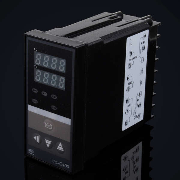 REX-C400 Dual Digital PID Temperature Controller + K Type Thermocouple