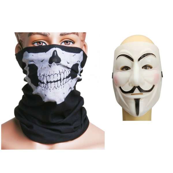 Stylish V Halloween Christmas Masks & Skull Multi Face Mask Cap