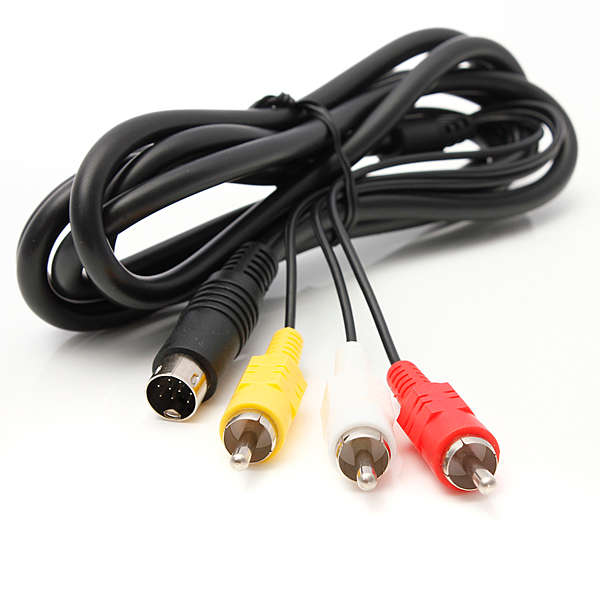 6 Feet Audio Video AV RCA Connection Cable fits Sega Genesis 2 / 3 A/V
