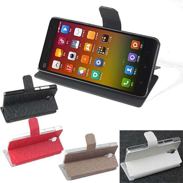 Flip PU Leather Magnetic Protective Case for Xiaomi Mi4