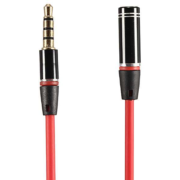 3.5mm Male to Female Headphone Audio Adapter Mic Extension Cable