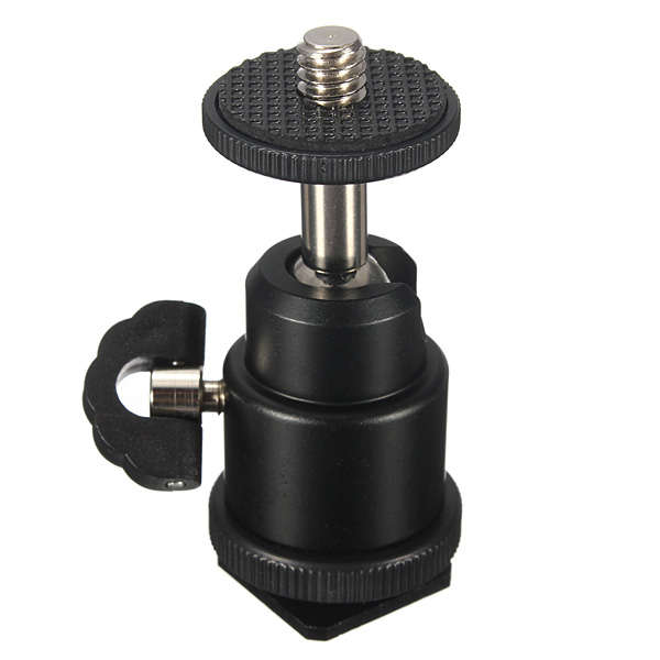Tripod Ball Head Flash Holder Bracket For Flashgun Hot Shoe Mount
