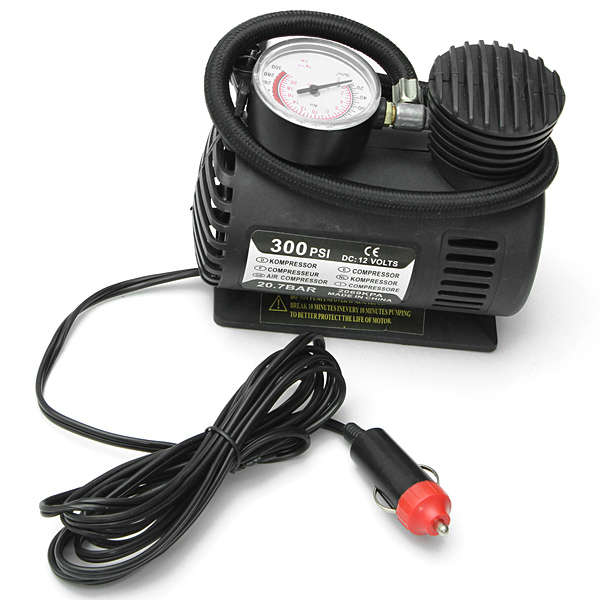 Mini Car Air Compressor Electric Pump Inflator Bicycle Tyre Pump