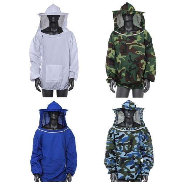Beekeeping Jacket Veil Smock Equipment Supplies Bee Keeping Hat Sleeve Suit