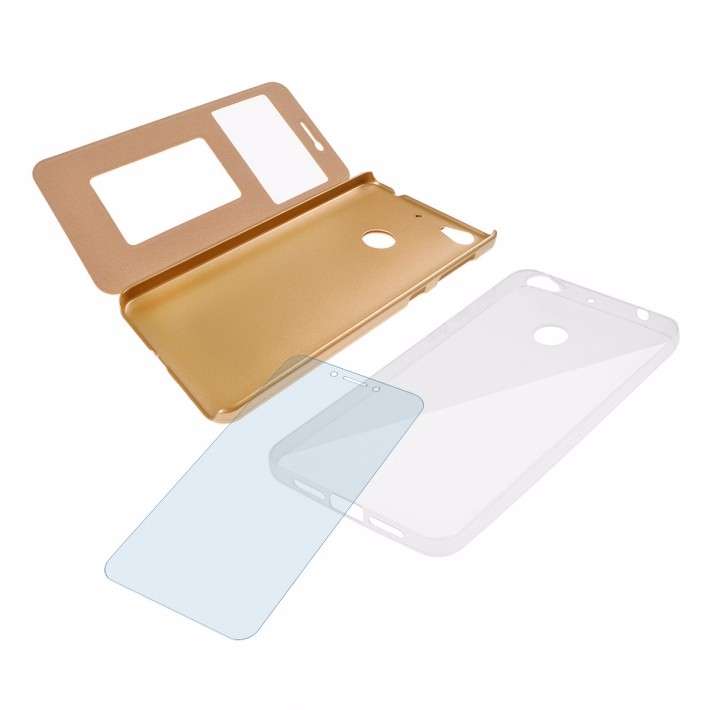 Tempered Glass Screen Protector Soft Case Leather Case Combination For LeTV 1S