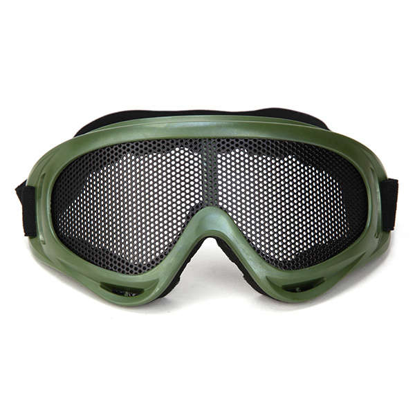 Tactical Net Metal Mesh Eyes Protection Wind X400 Goggles Glasses for Paintball