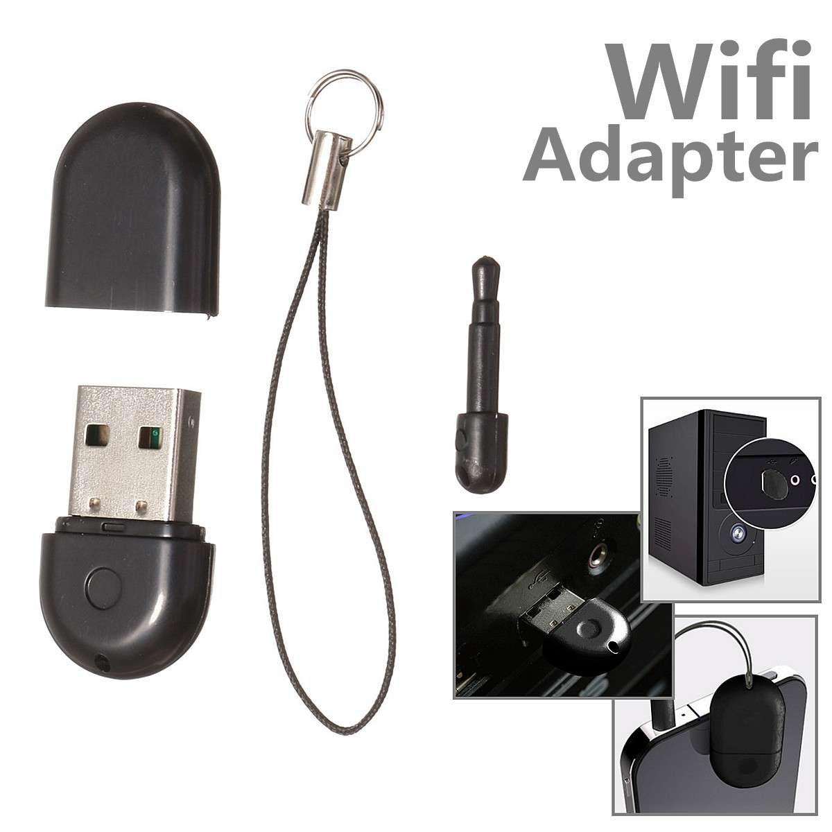High Speed 150Mbps USB Mini WiFi Wireless Network Card LAN Dongle Adapter For W