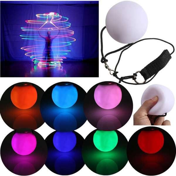 New Fashion LED POI Thrown Balls for Professional Belly Dance Level Hand Props