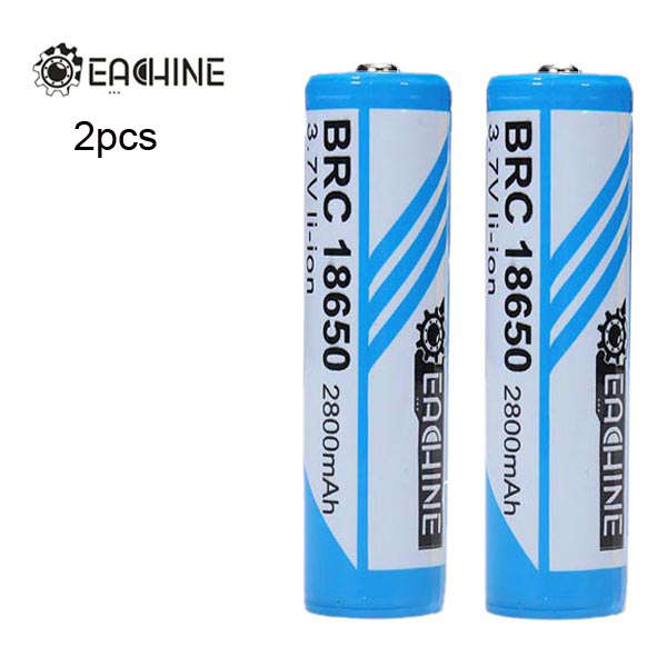 EACHINE 2800mAh 18650 Protected Rechargeable Li-ion Battery 2pcs