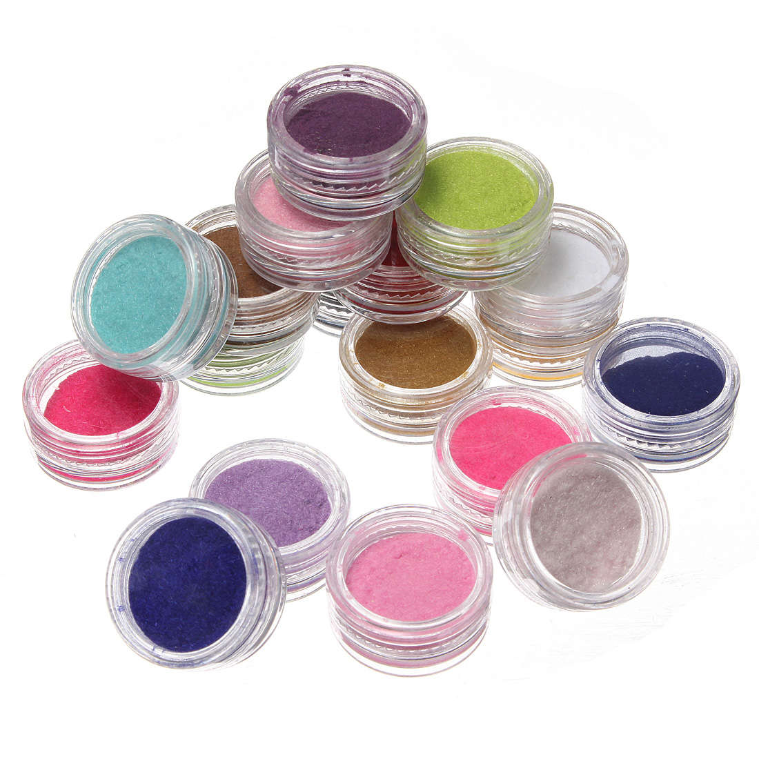 18 X 3D Flocking Powder Velvet Nail Art Polish Decoration