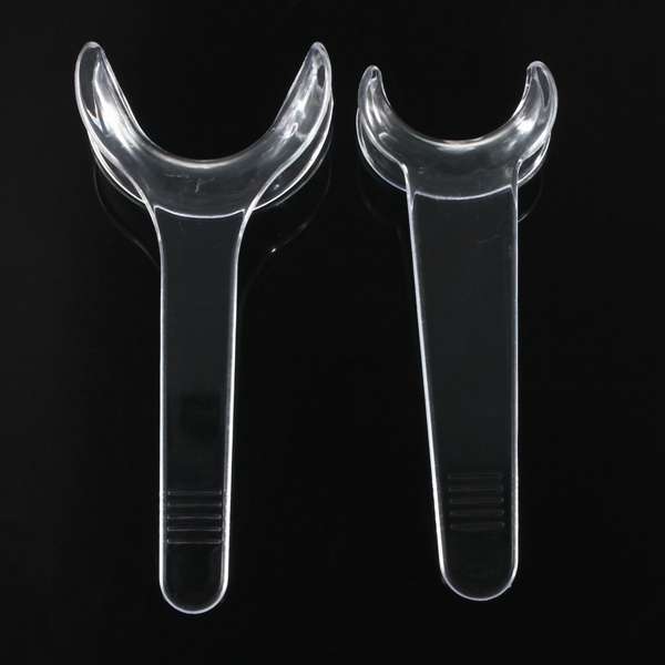 2 Pcs Dental Retractor T Type Plastic Teeth Cheek Open Mouth Treatment Clinic