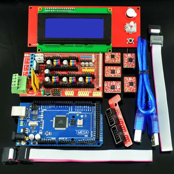 LCD2004 2560 R3 Control A4988 Driver RAMPS 1.4 Control Board Kit For 3D Printer
