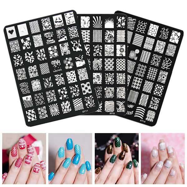 Nail Art Image Printing Plate Polish Stamping Template DIY Tips Design