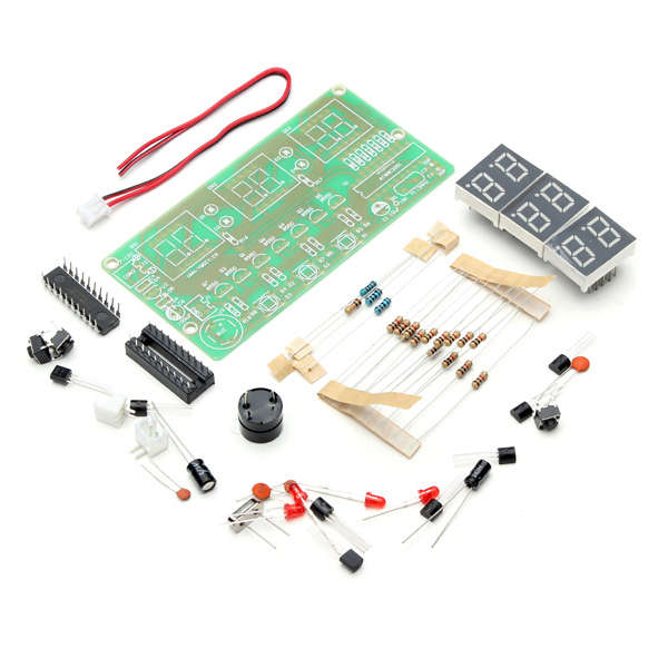 Six Digital LED Electronic DIY Clock Kit 7-12V