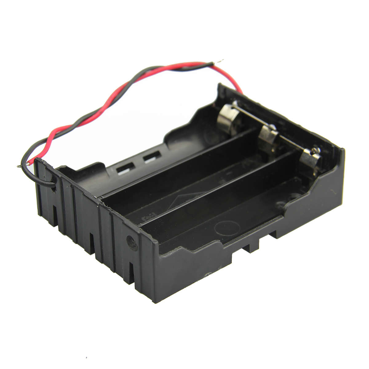 DIY 3 Slot Parallel 18650 Battery Holder With 2 Leads