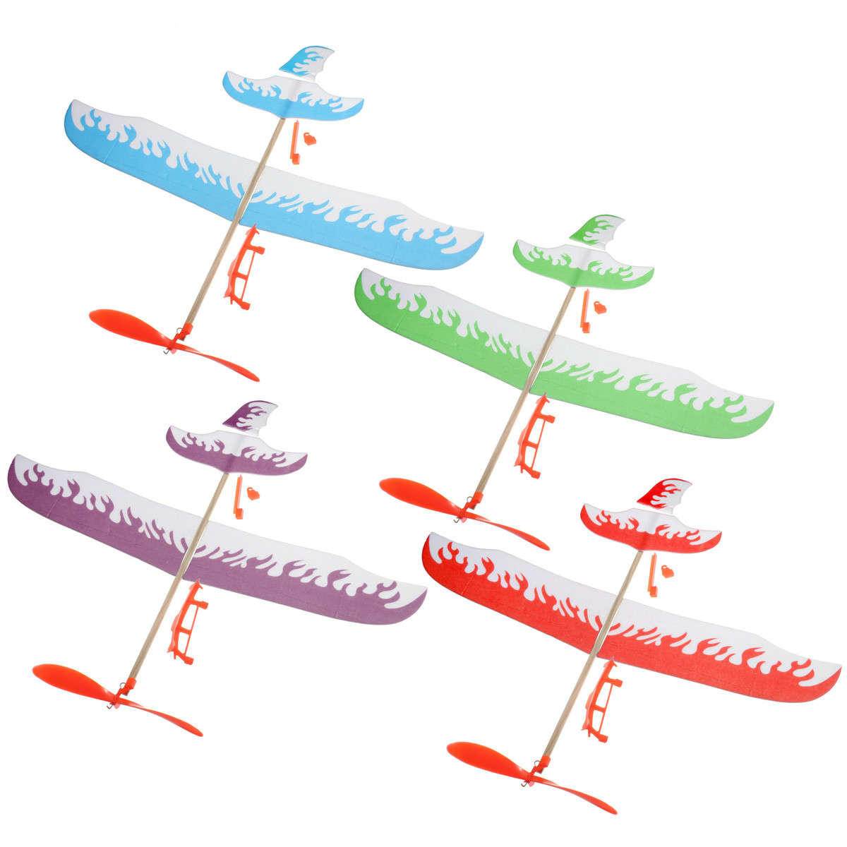 Foam Elastic Powered Glider Plane Kit Flying Model Toy Thunderbird model