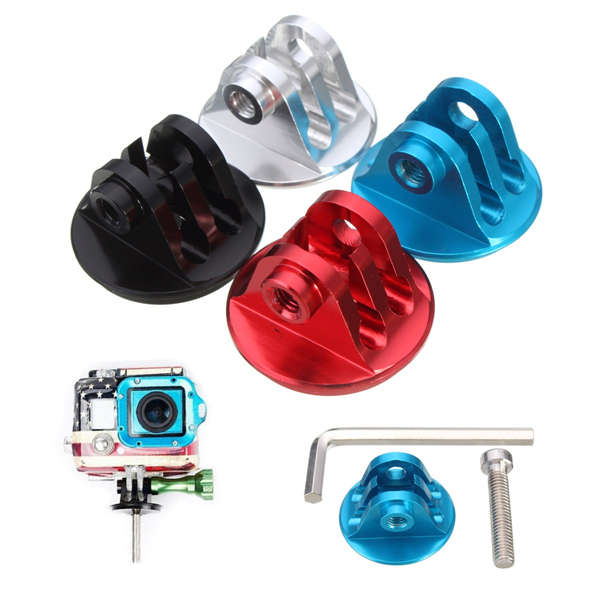 Aluminum Alloy Mount Adapter With Screw and Hex Wrench For GoPro 2 3 4 3 Plus