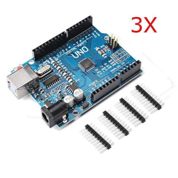 3Pcs UNO R3 ATmega328P Development Board For Arduino No Cable