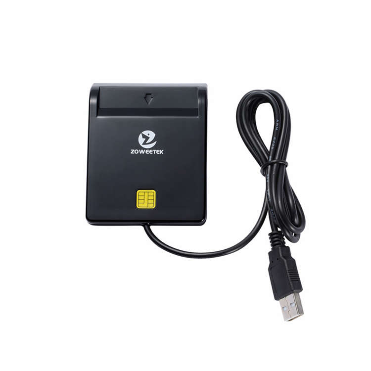Zoweetek EMV USB Smart Card Reader CAC Common Access Card Reader ISO 7816 for S