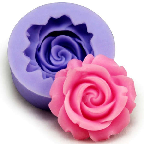 3D Silicone Rose Fondant Mold Cake Decorating Mould