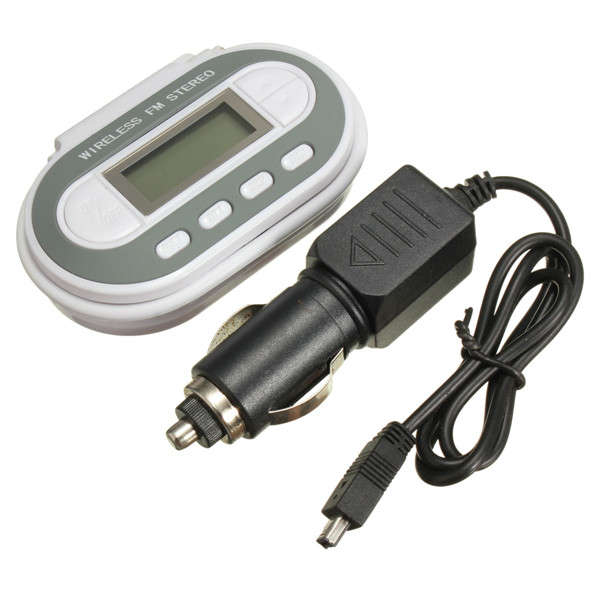 Car Wireless FM/MP3 Radio Transmitter 3.5mm Hands Free For Iphone5 Samsung
