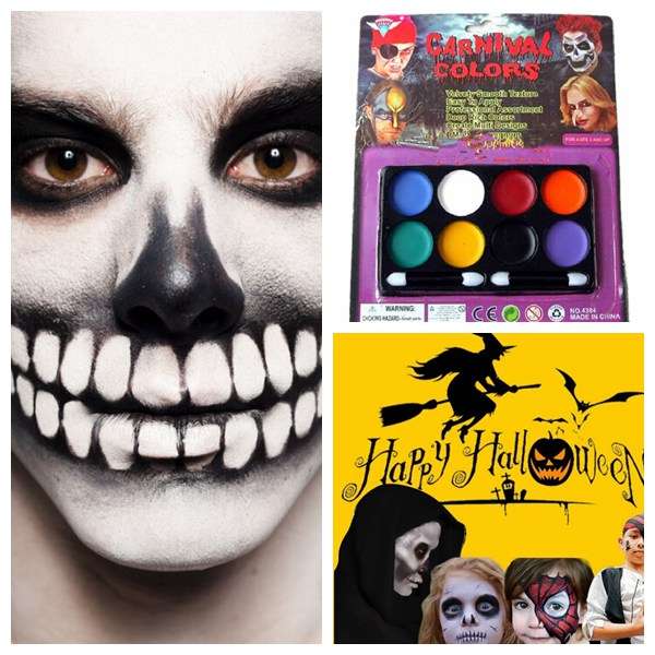 8 Colors Halloween Carnival Face Paint Body Painting Color