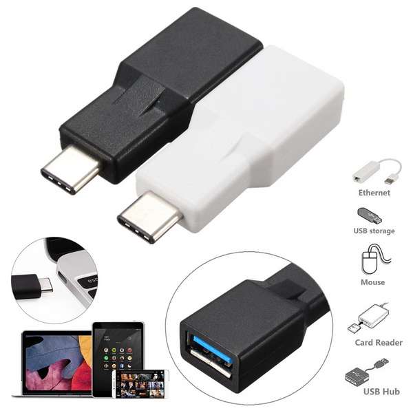 USB 3.1 Type C Male to USB 3.0 Type A Female OTG Data Adapter