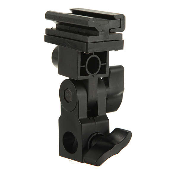 B Bracket Swivel Flash Hot Shoe Trigger Light Stand Adapter
