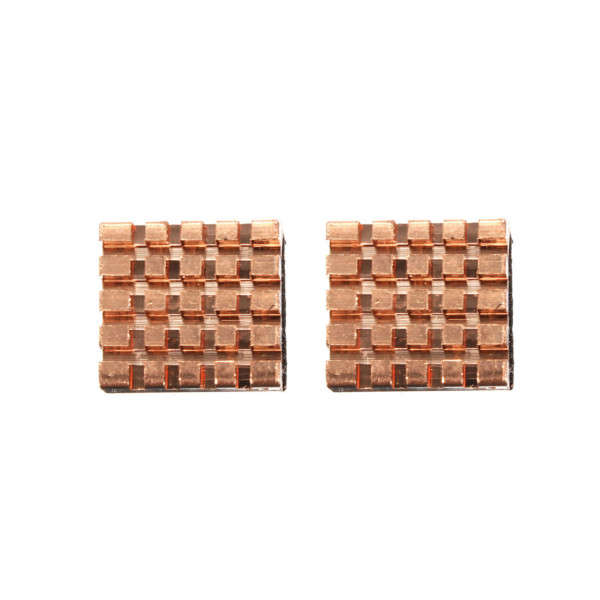 2Pcs Copper Heatsink Cooling For Raspberry Pi