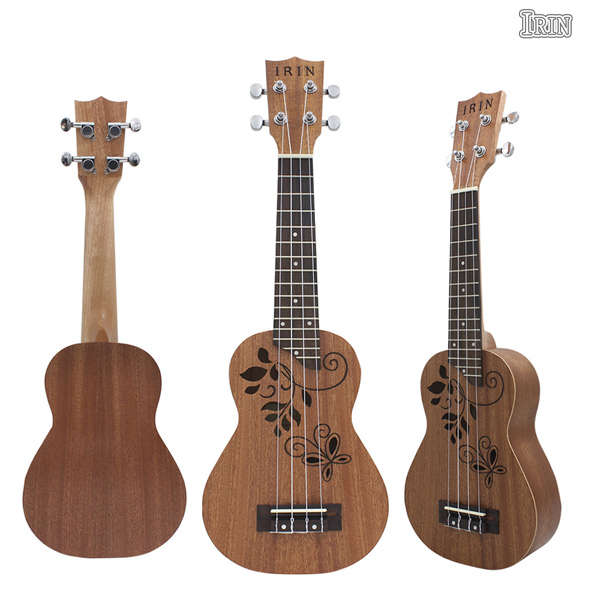 IRIN 21 Inch Hollow Carved Sapele Ukulele Hawaii Handcraft Ukulele