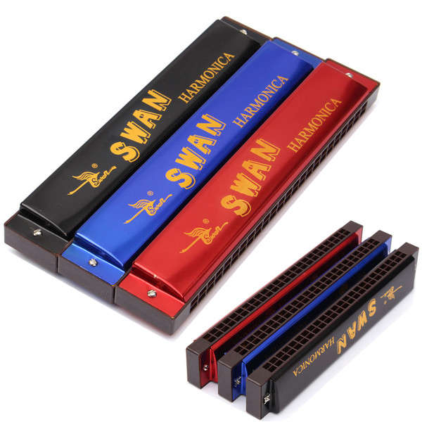 24 Hole Mouth Organ Sound Double Tremolo Harmonica Key Of C