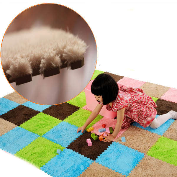 Foam Fur Puzzle Mats Child Floor Carpet Rugs Soft EVA Ground Mat