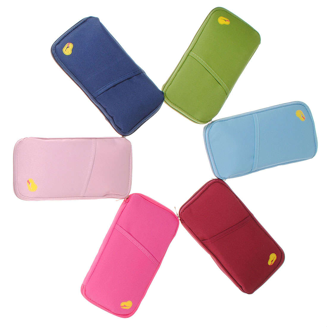 Passport Credit ID Card Wallet Bag Zip