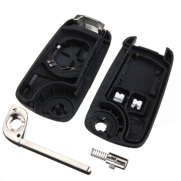 2 Button Remote Flip Key Fob Case&Uncut Blade Fob Vauxhall Opel