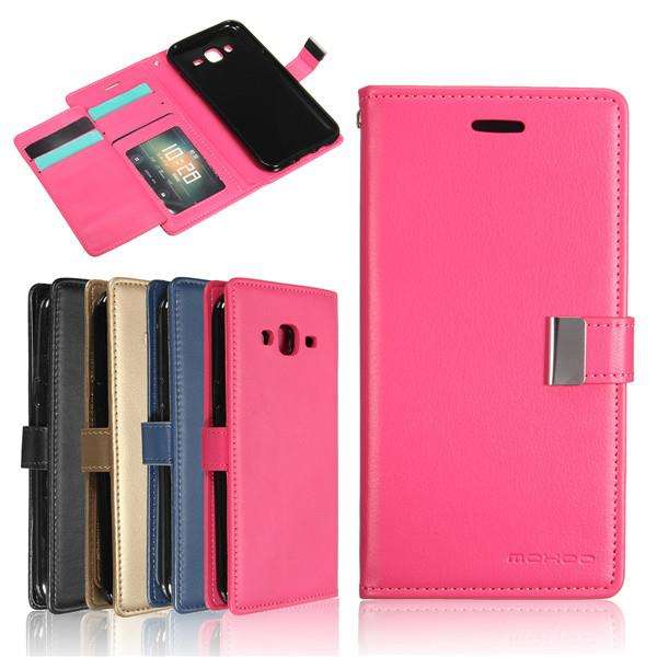 MOHOO Flip Card Slot PU Wallet Case Cover For Samsung Galaxy J5