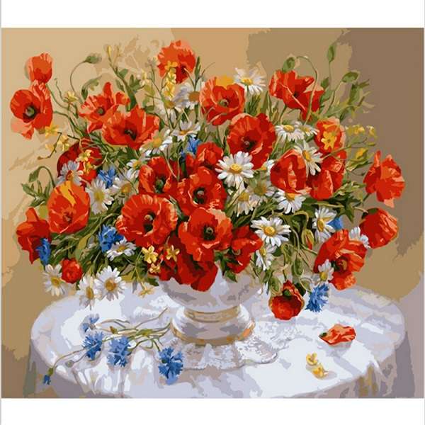 40x50cm Frameless Numbers Digital Oil Pictures Canvas Painting Home Decoration