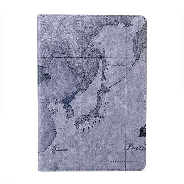 Fashion World Map PU Leather Stand Case Cover Skin For iPad Mini