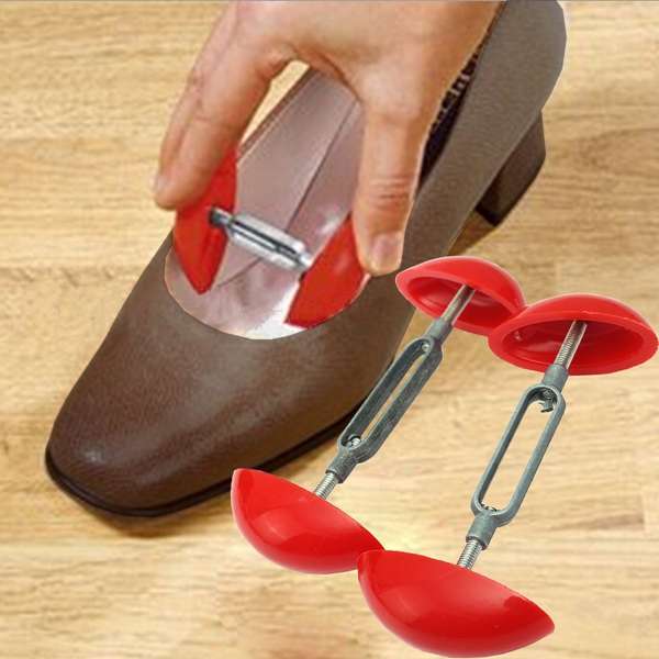 2pcs Footful Mini Shoe Tree Stretcher Shaper Width Extender Adjustable