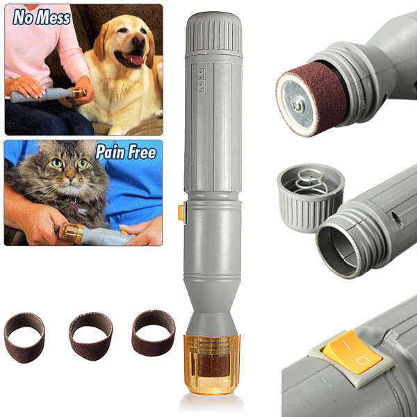 Pet Electric Claw Toe Nail Grooming Trimmer Tool Grinder Clipper