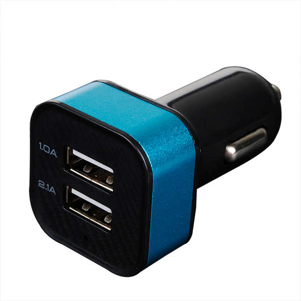 5V 3.1A Dual USB Car Charger Universal Mobile Car Charger A30 Square