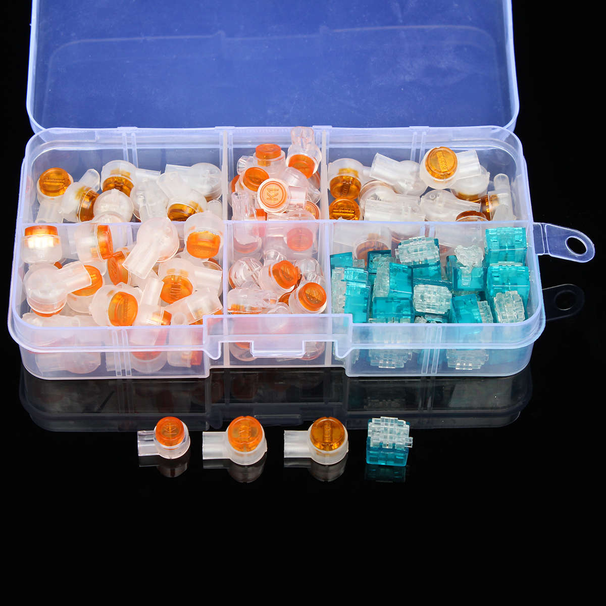 100pcs Wire Splice Connectors 4 in 1  UY/UY2/UR3/UB