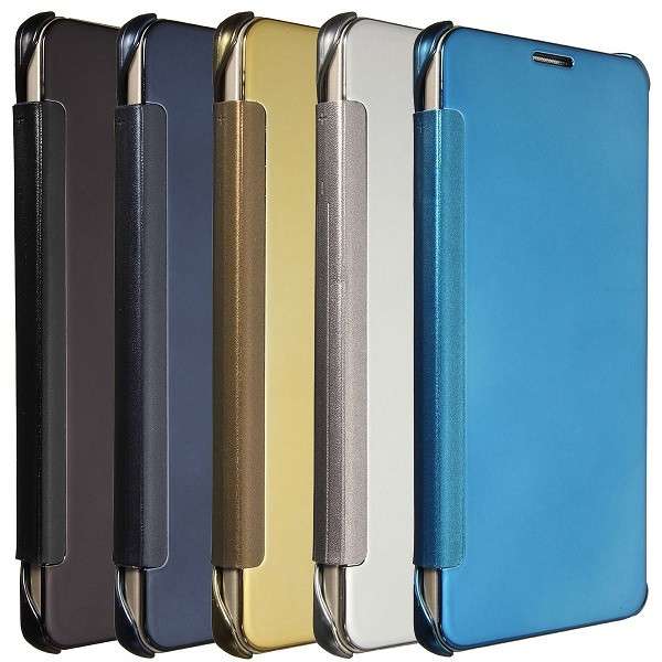 Smooth Mirror Surface Flip Hard Cover Case for Samsung Galaxy Note 5
